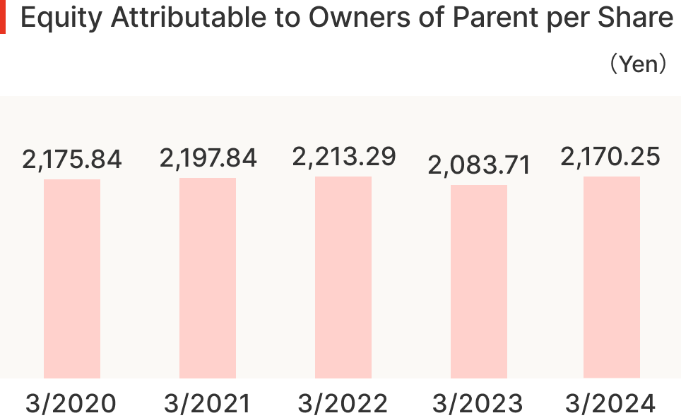Equity Attributable to Owners of Parent per Share