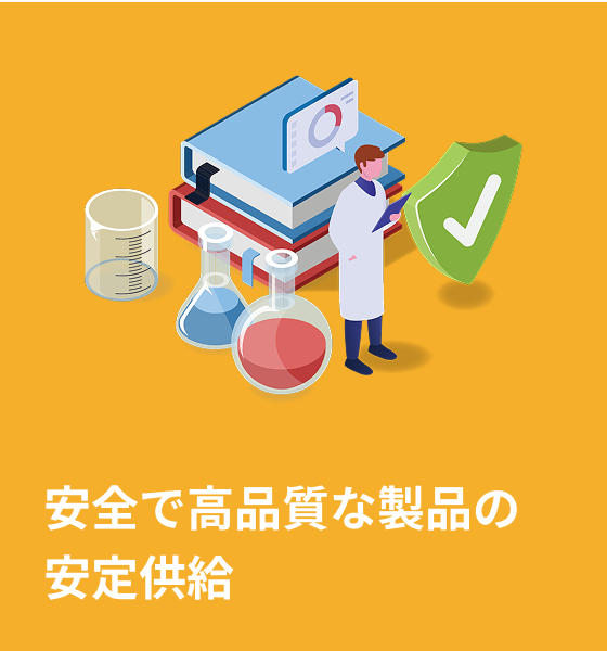 安全で高品質な製品の安定供給