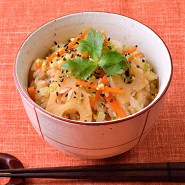 きんぴられんこん炊き込みご飯