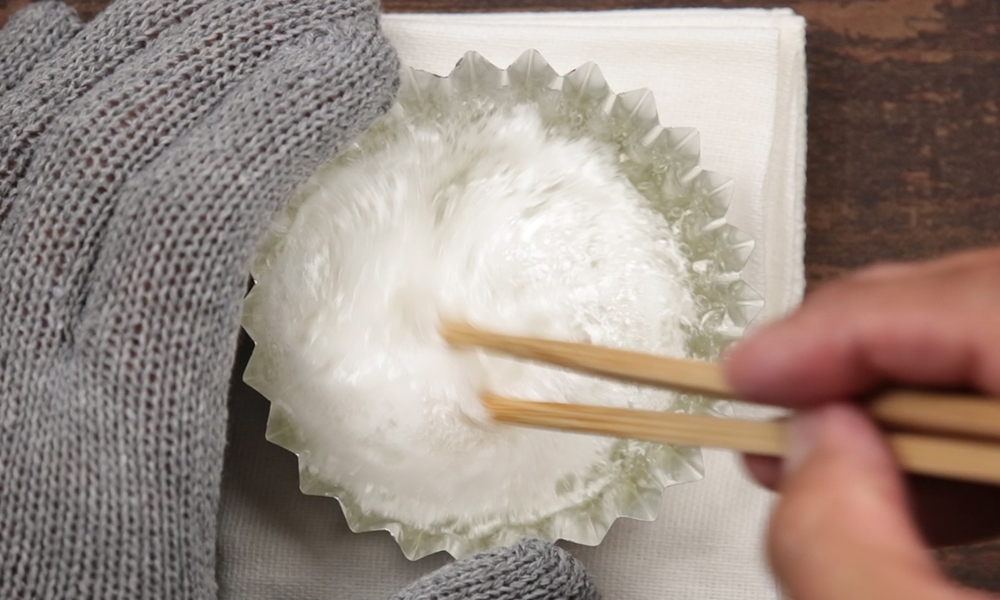 かき混ぜる